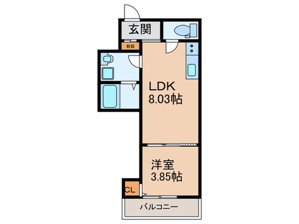 F+style大蓮東1号館の物件間取画像